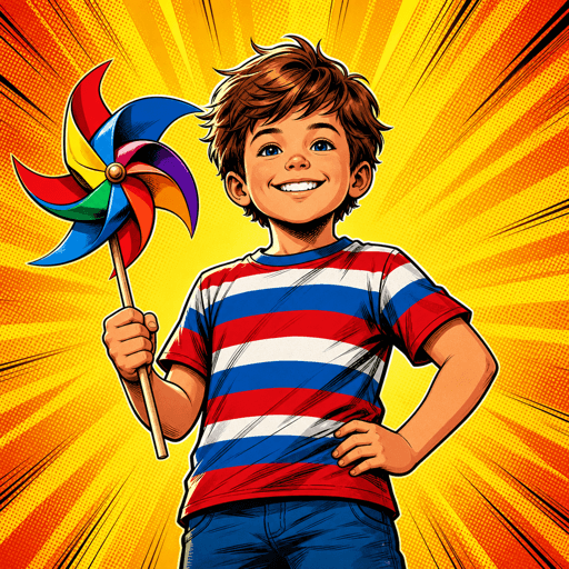 American superhero style thumbnail